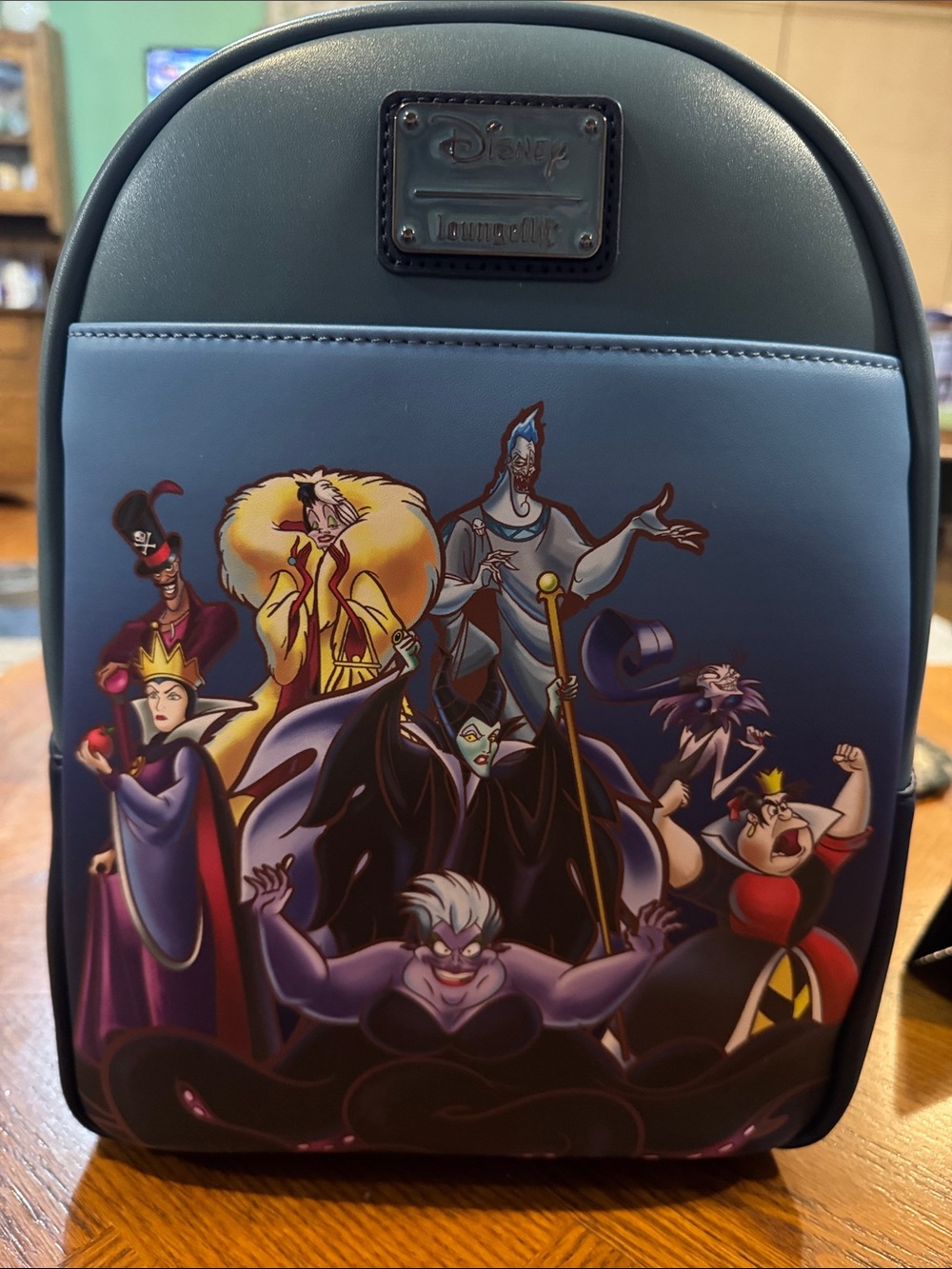 Loungefly Blue Disney Villains Mini Backpack